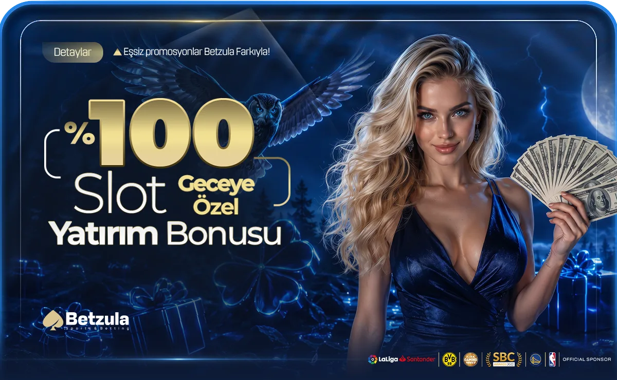 Geceye Özel %100 Slot Yatırım Bonusu