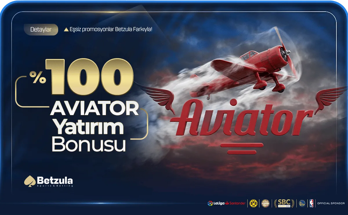 %100 Avıatör Yatırım Bonusu !
